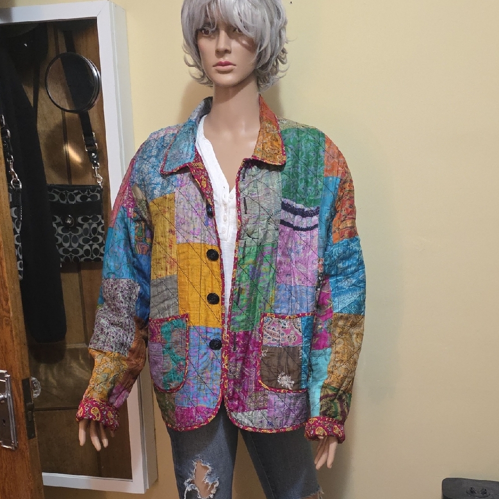 Colorful Patchwork Women's Jacket